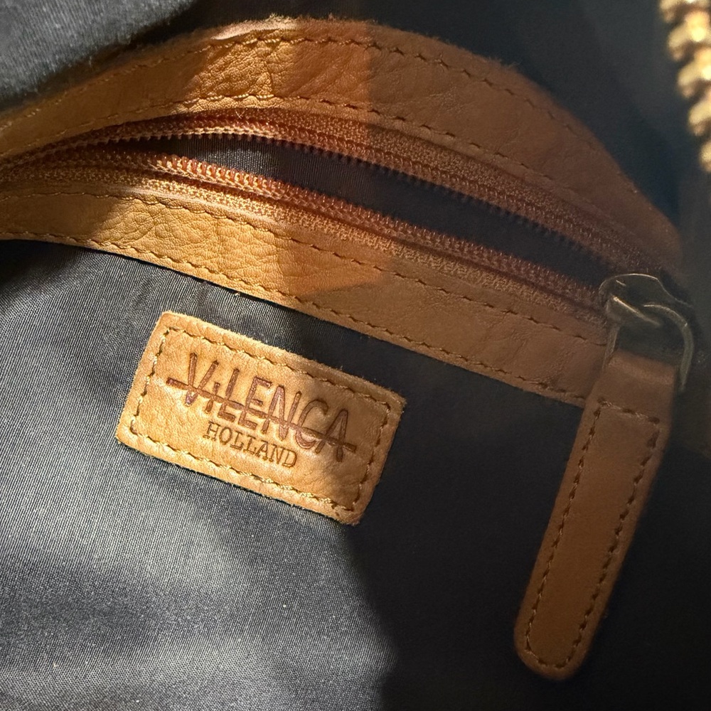 Studded Tan Leather Crossbody Bag with Adjustable Strap - Picture 4 of 8